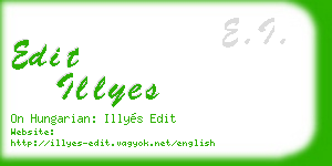 edit illyes business card